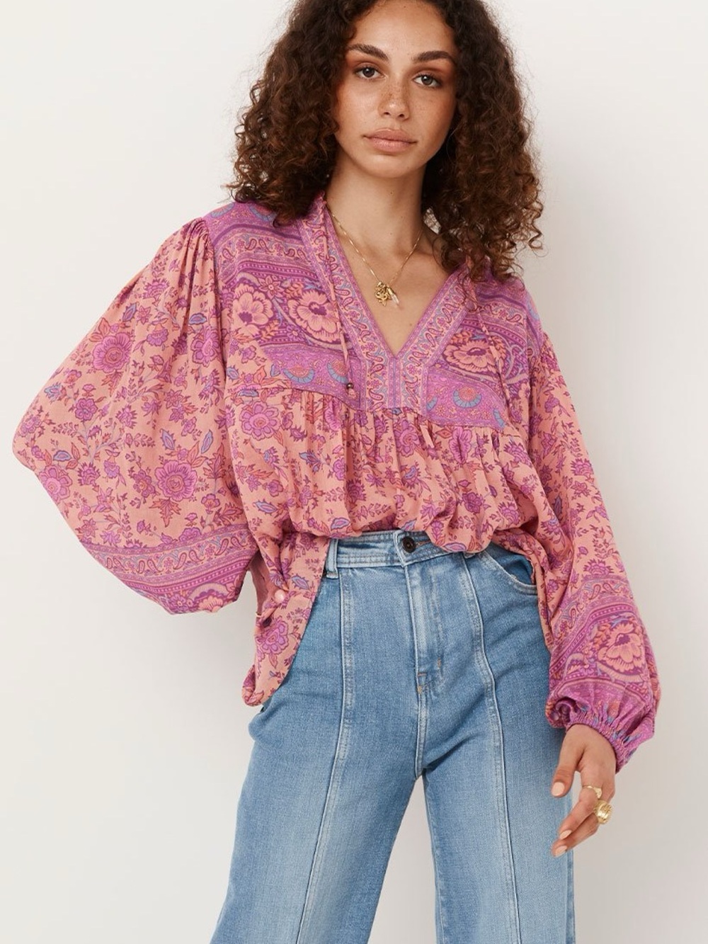 🌸 Spell and the Gypsy Collective Folk Song Blouse in Blossom 🌸